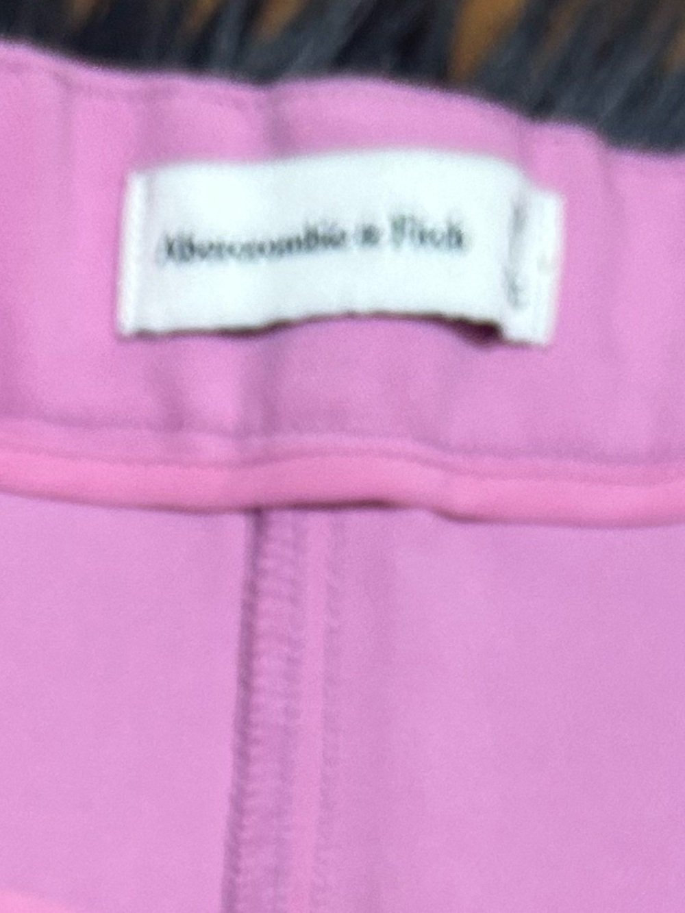 Abercrombie Fitch Sloane Pink High Waisted Straight Trousers Pants Size 30/10 - Picture 4 of 5